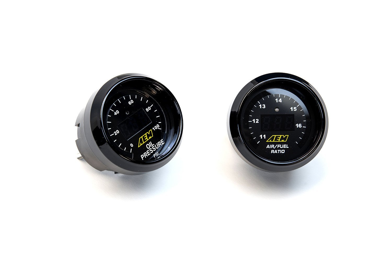 AEM Electronics, AEM 2 Gauge Set | 52mm UEGO WideBand A/F Ratio + Oil Pressure