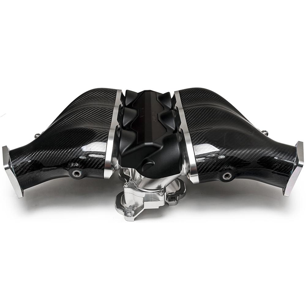 AMS Performance, ALPHA Performance Carbon Fiber/Billet Intake Manifold Standard Fuel Rail | 2009-2020 Nissan GT-R (ALP.07.08.0101-1)