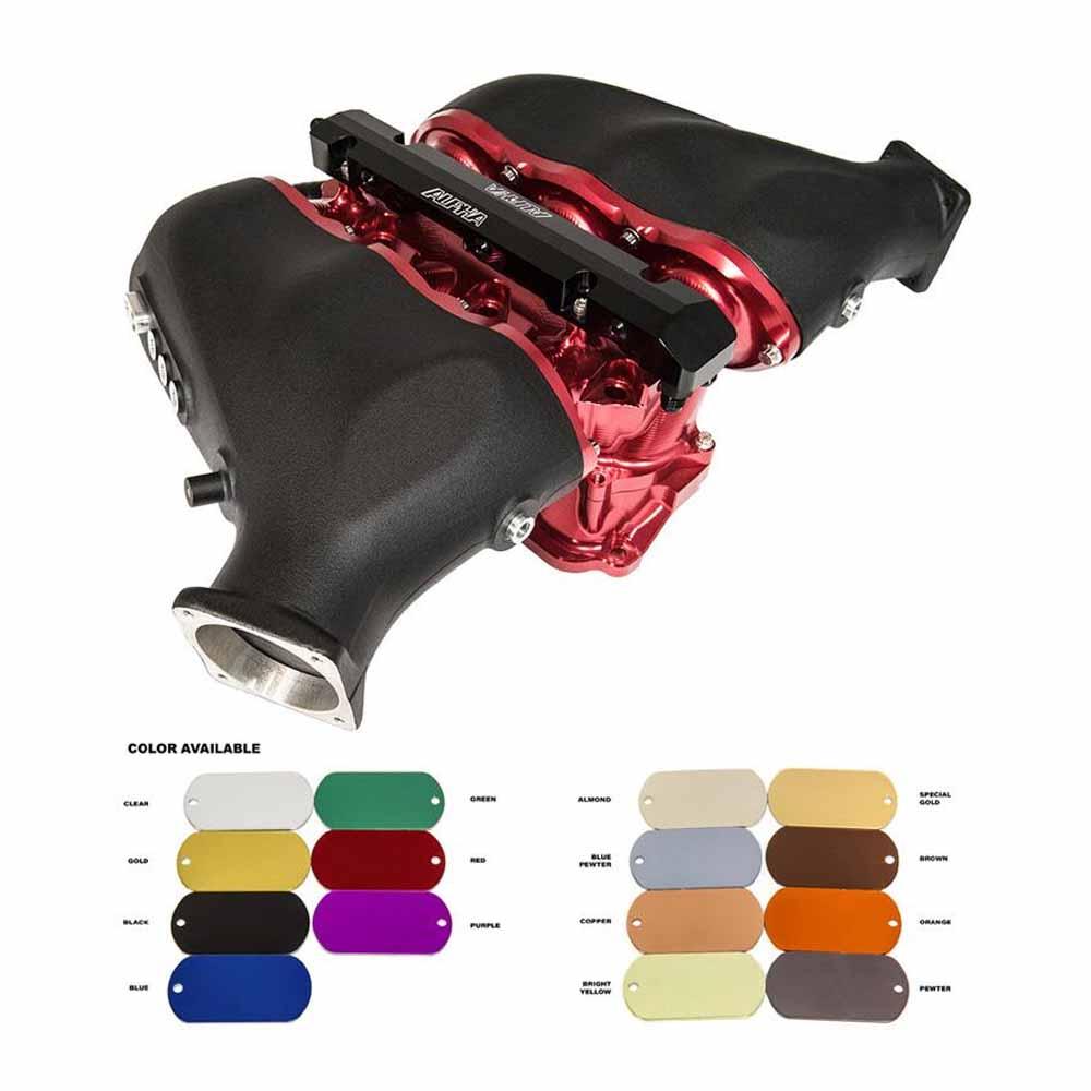 AMS Performance, ALPHA Performance Carbon Fiber/Billet Intake Manifold with Secondary Fuel Rail | 2009-2020 Nissan GT-R (ALP.07.08.0101-2)