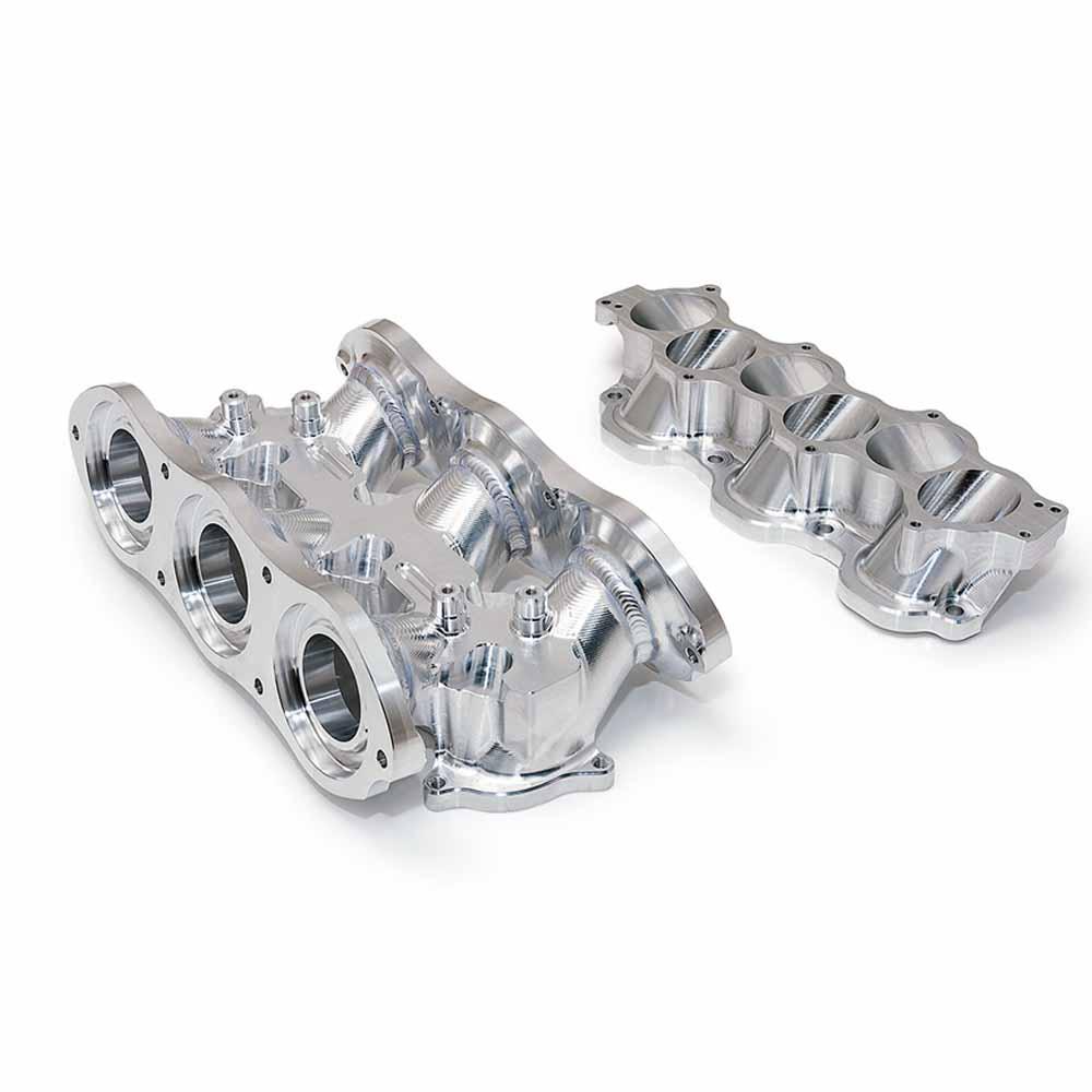 AMS Performance, ALPHA Performance Cast Plenum/Billet Intake Manifold with Secondary Fuel Rail | 2009-2020 Nissan GT-R (ALP.07.08.0101-6)