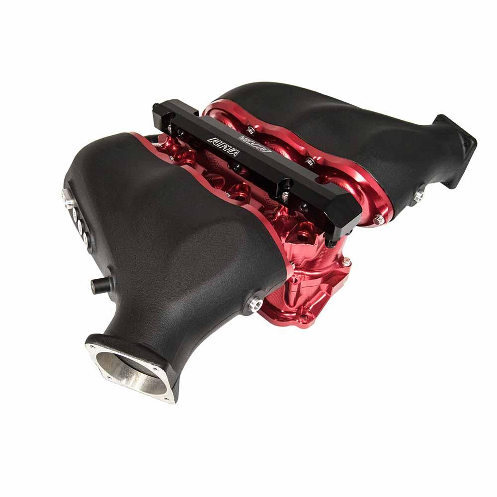 AMS Performance, ALPHA Performance Cast Plenum/Billet Intake Manifold with Secondary Fuel Rail | 2009-2020 Nissan GT-R (ALP.07.08.0101-6)