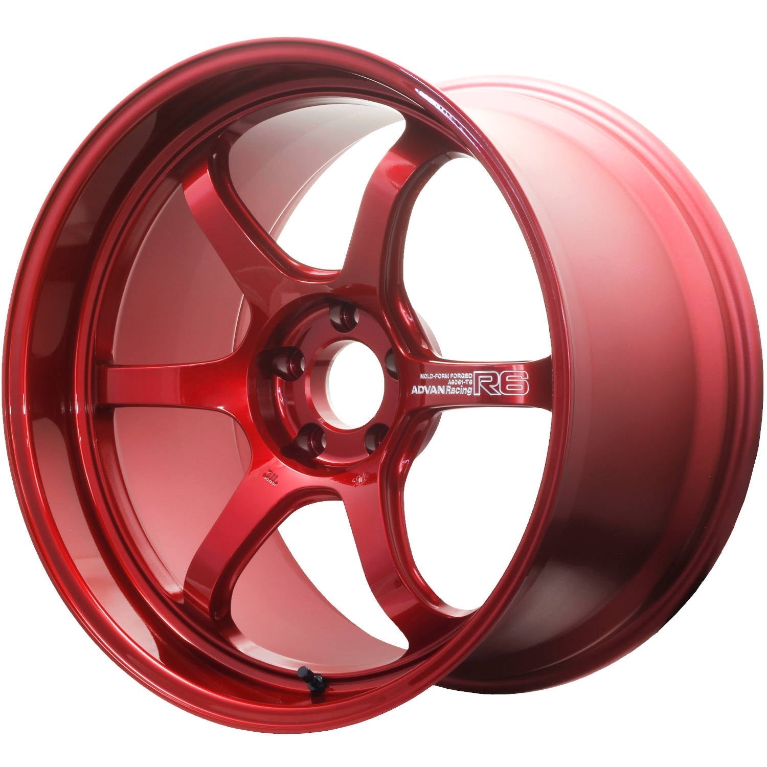 Advan Racing, Advan Racing R6 5x114.3 Bolt 0 Hub 20" Size Wheels in Racing Candy Red