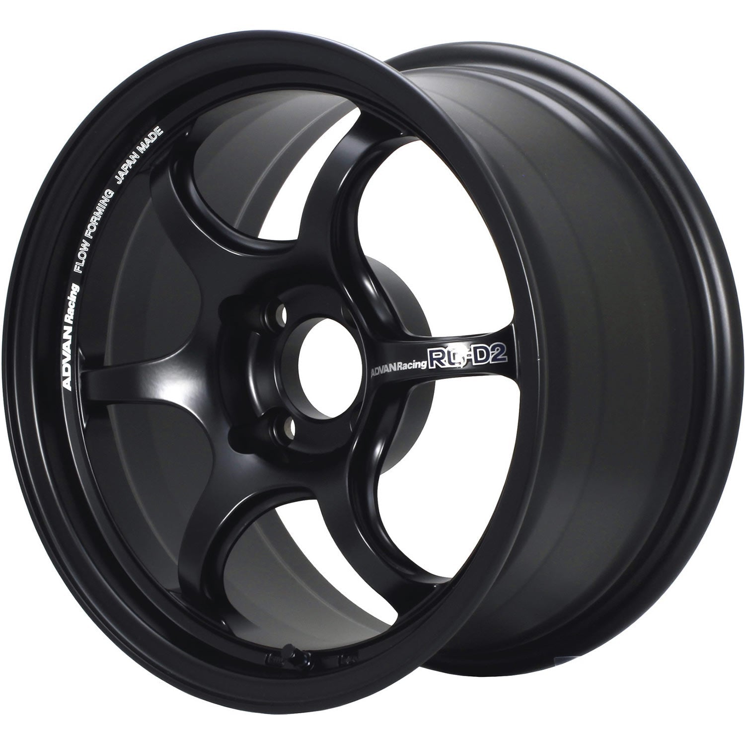 Advan Racing, Advan Racing RG-D2 4x100 Bolt 63 Hub 15" Size Wheels in Semi Gloss Black