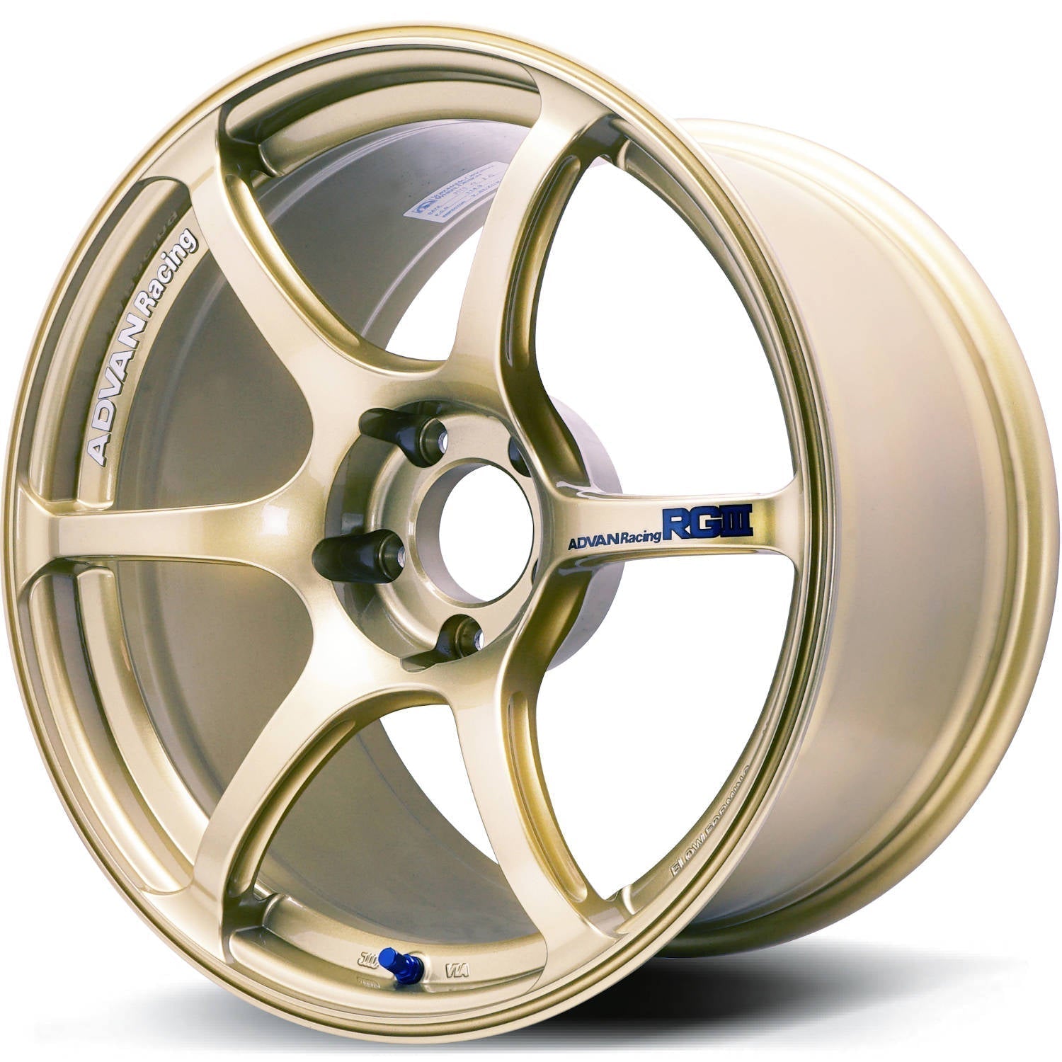 Advan Racing, Advan Racing RGIII 5x114.3 Bolt 0 Hub 18" Size Wheels in Racing Gold Metallic