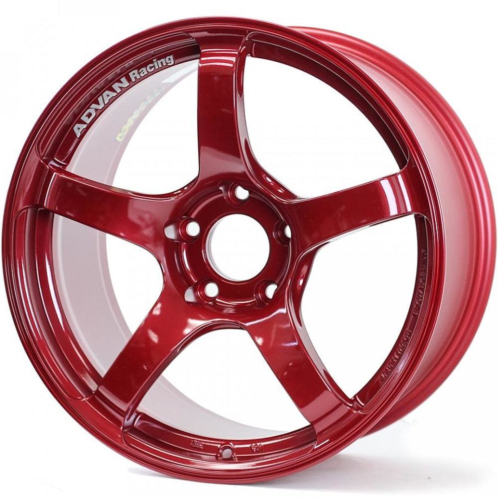 Advan Racing, Advan Racing TC4 5x120 Bolt 72.5 Hub 18" Size Wheels in Candy Red