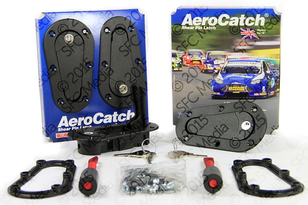 Aerocatch, Aerocatch Hood Pins Plus Flush Locking Kit (120-2100)