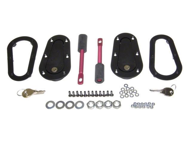 Aerocatch, Aerocatch Hood Pins Plus Flush Locking Kit (120-2100)