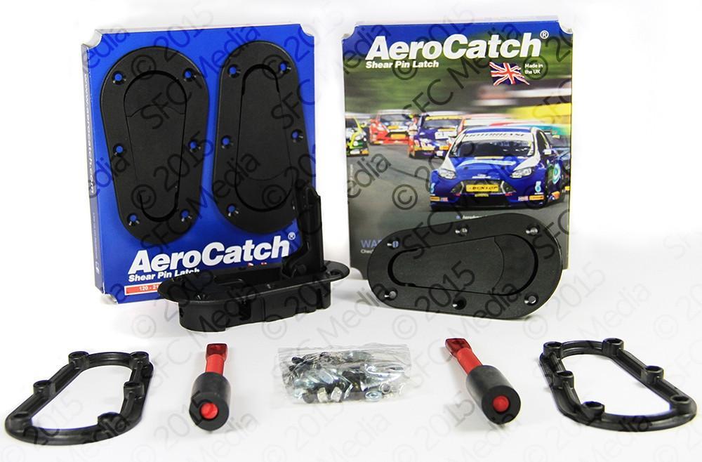 Aerocatch, Aerocatch Hood Pins Plus Flush Non-Locking Kit (120-2000)