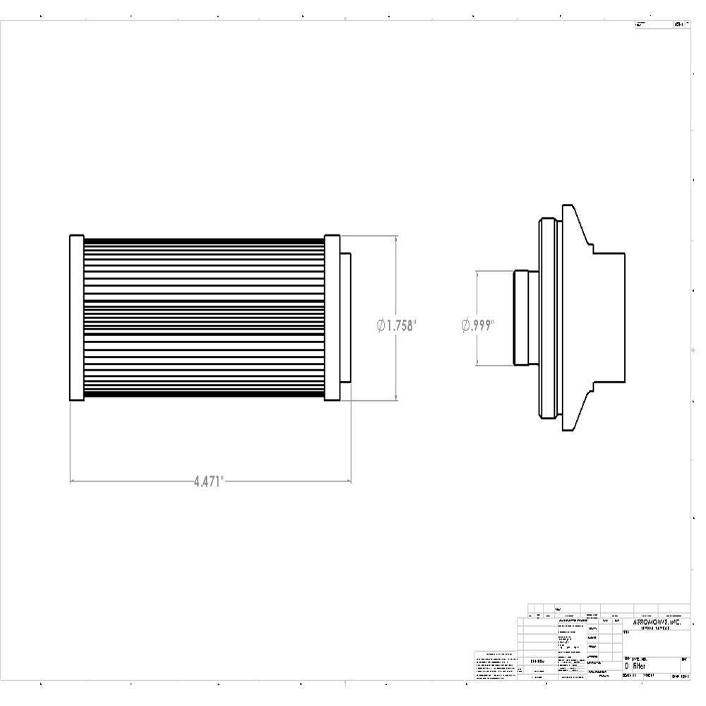 Aeromotive, Aeromotive Filter Element - 10 Micron Microglass (12639)