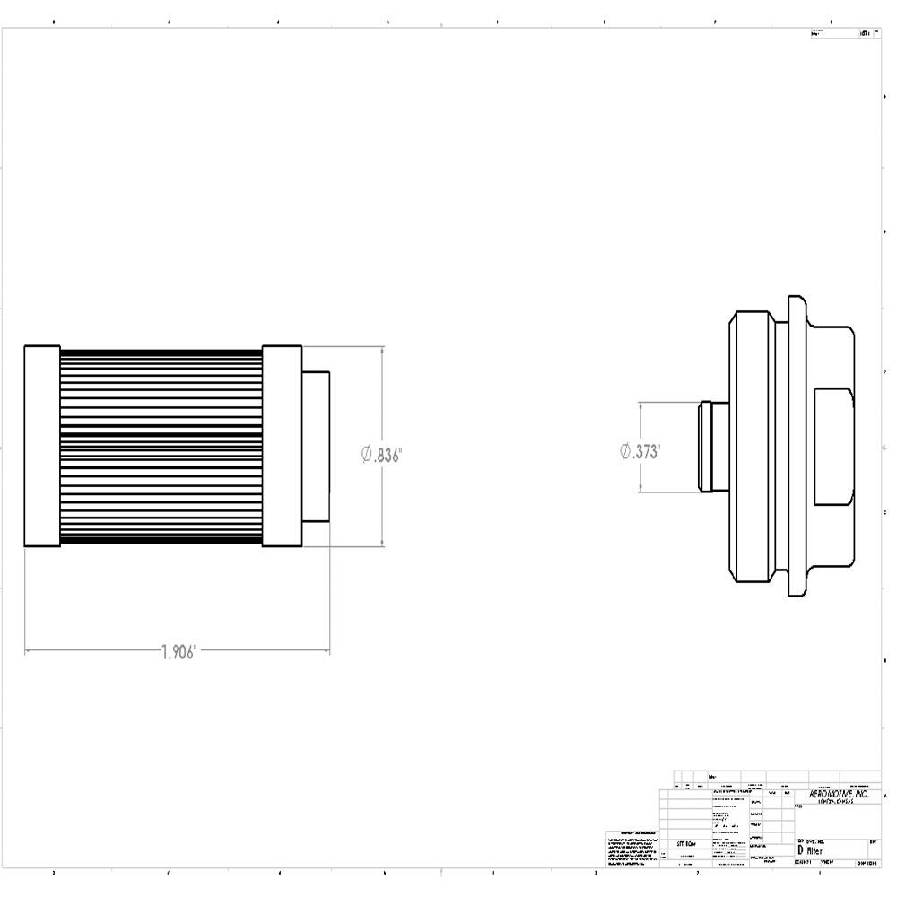 Aeromotive, Aeromotive Replacement 100 Micron SS Element (12616)