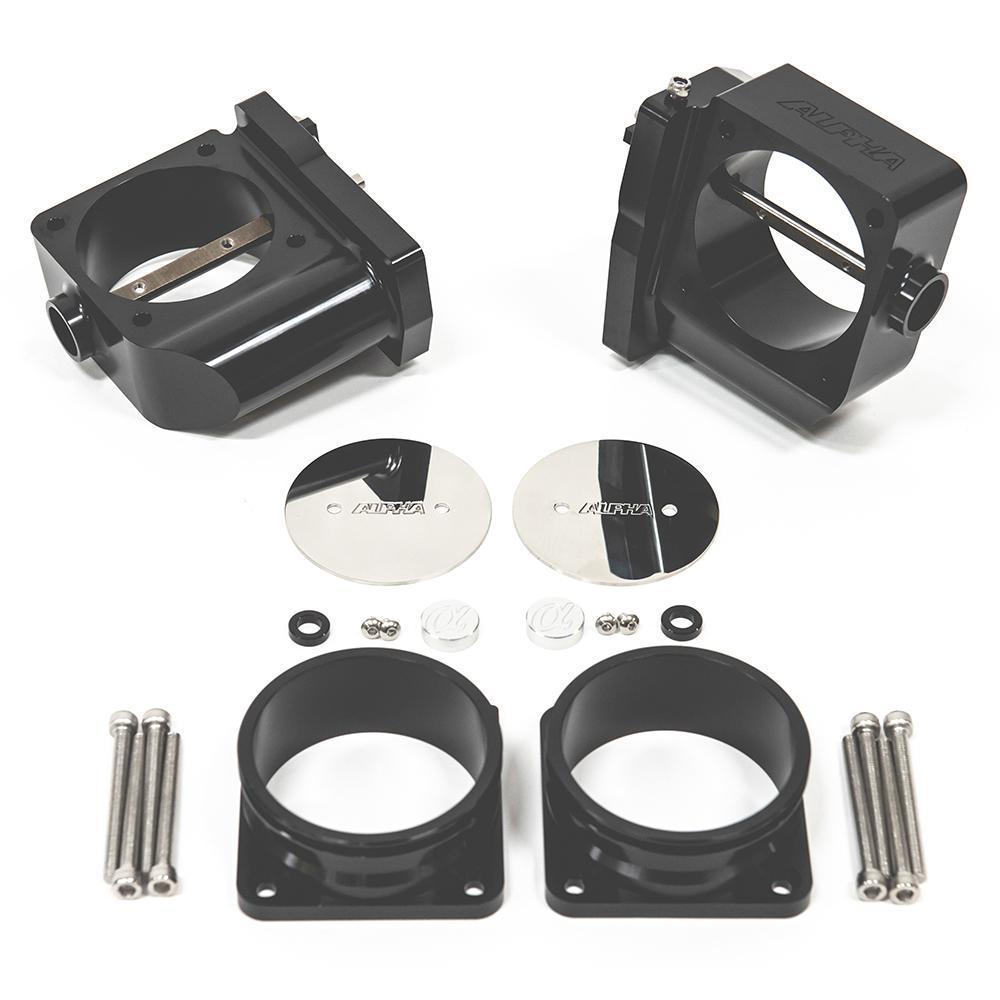 Alpha Performance, Alpha Big Bore Billet Throttle Bodies | 2009-2019 Nissan R35 GT-R (ALP.07.08.0006-3/4)