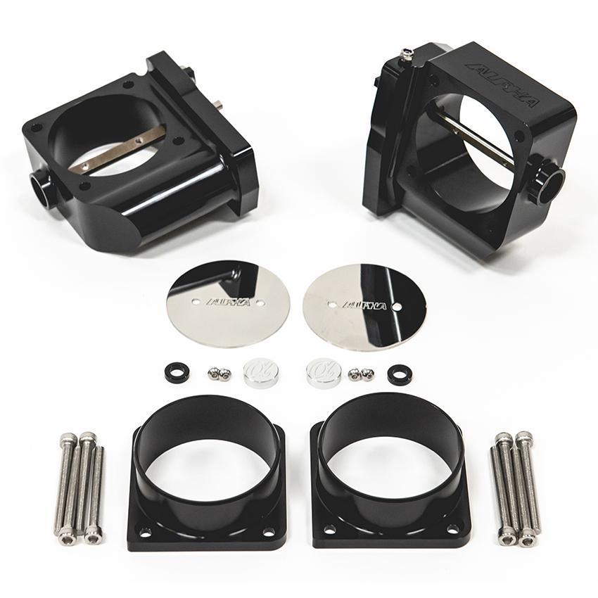 Alpha Performance, Alpha Big Bore Billet Throttle Bodies | 2009-2019 Nissan R35 GT-R (ALP.07.08.0006-3/4)