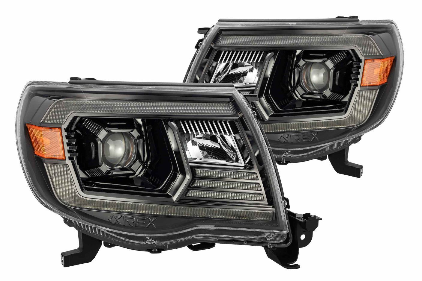 AlphaRex, AlphaRex ARex Luxx LED Heads - Black - Projector Ver / Set | Toyota Tacoma: 2005-2011 (880741)