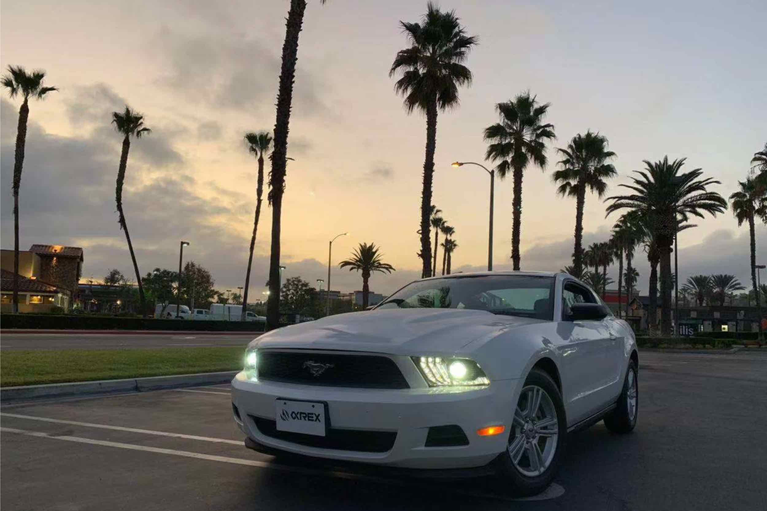 AlphaRex, AlphaRex ARex Luxx LED Heads - Gloss Black - Set | Ford Mustang: 2010-2014 (880118)