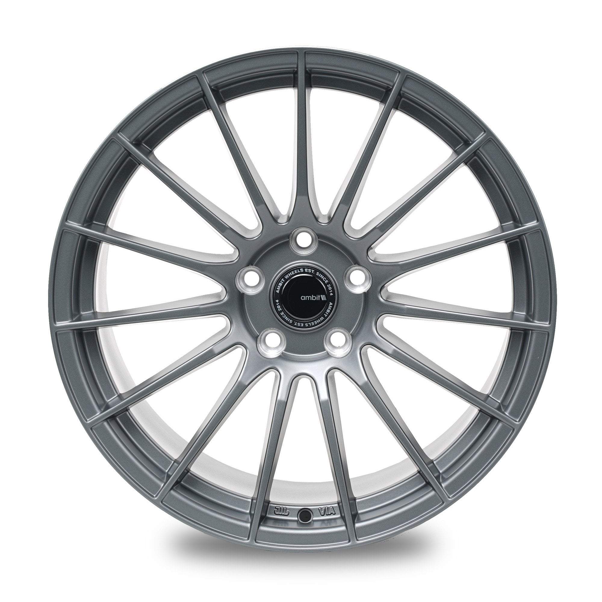 Ambit Wheels, Ambit RE02 5x100 17x9.0" +35mm Offset Matte Gunmetal Wheels