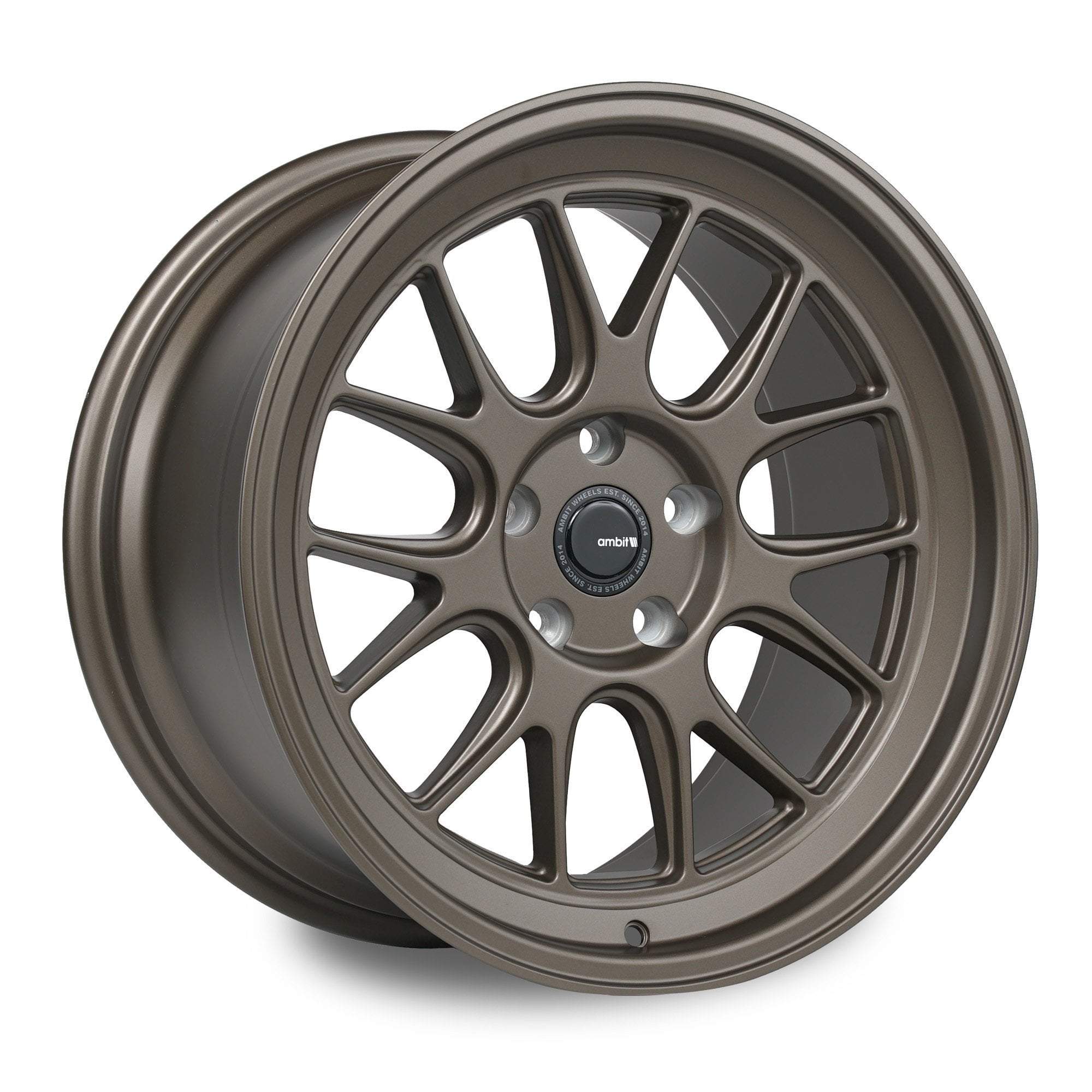 Ambit Wheels, Ambit RE83 Roto 5x100 18x9.5" +38mm Offset Matte Bronze Wheels