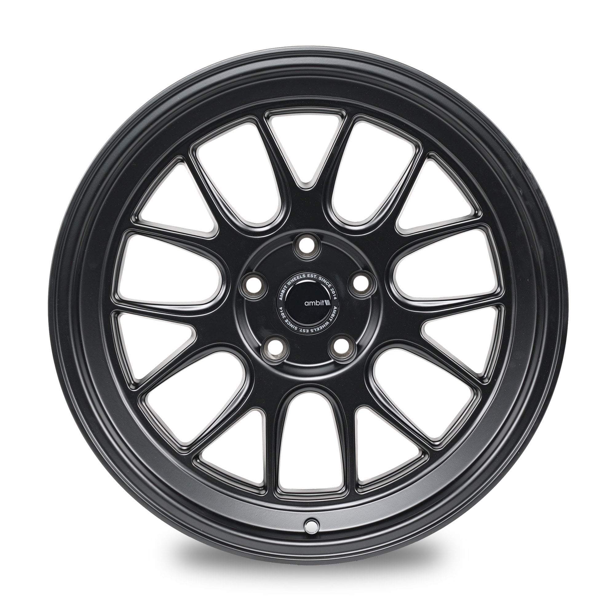 Ambit Wheels, Ambit RE83 Roto 5x114.3 18x9.5" +38mm Offset Matte Black Wheels