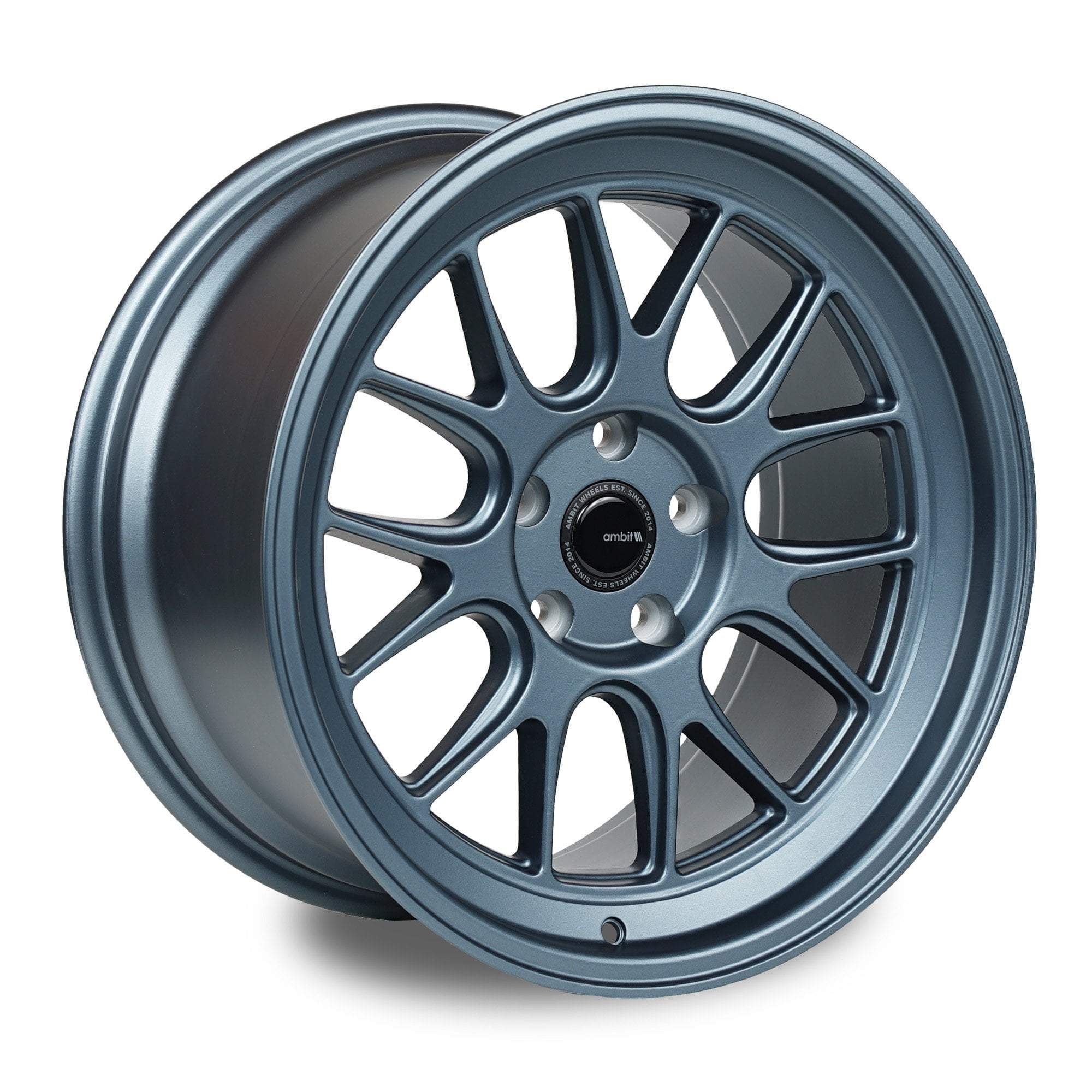 Ambit Wheels, Ambit RE83 Roto 5x114.3 18x9.5" +38mm Offset Matte Marine Blue Wheels