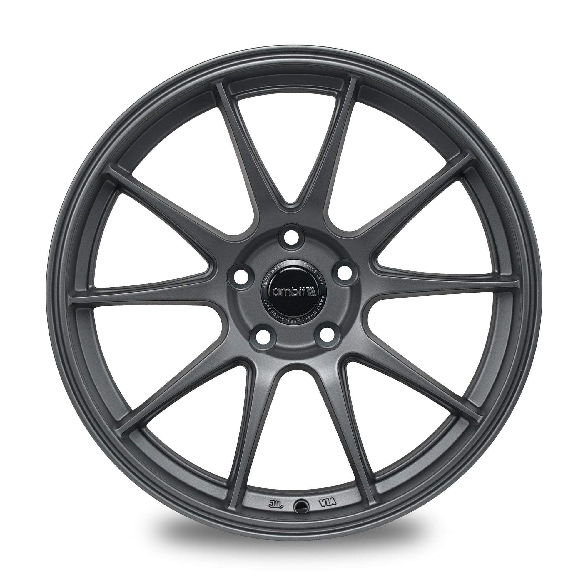 Ambit Wheels, Ambit RS18 5x108 18x9.5" +38mm Offset Matte Gunmetal Wheels