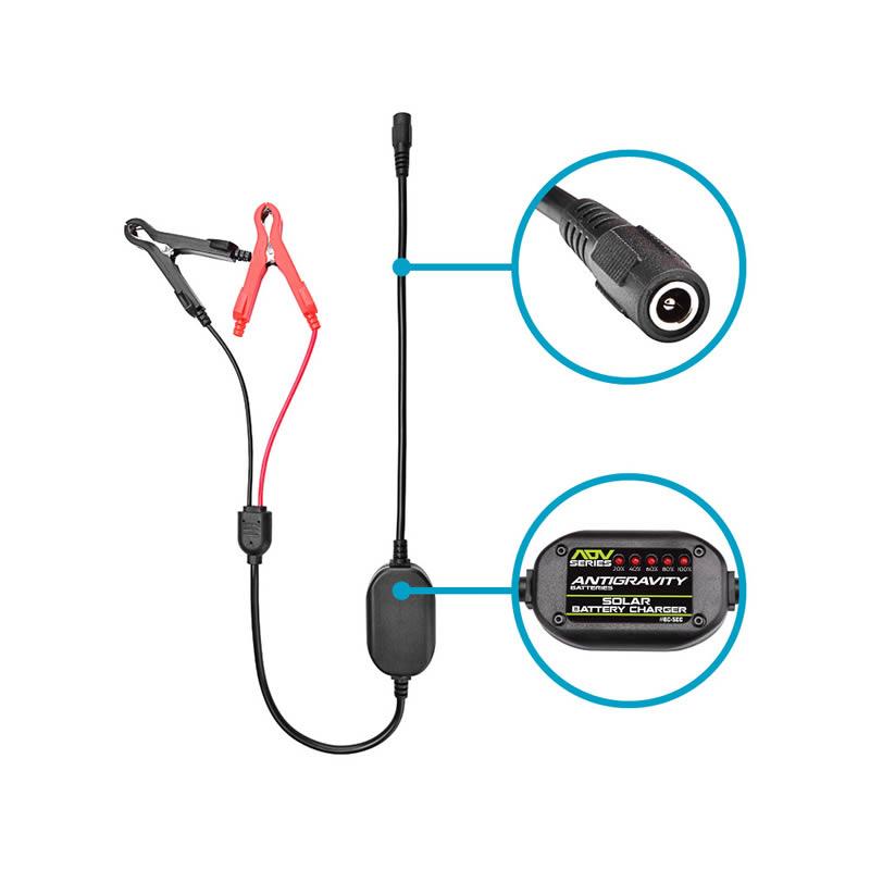 Antigravity Batteries, Antigravity 12V Solar Battery Charger for 12V Lithium or Lead/Acid (AG-BC-SCC)