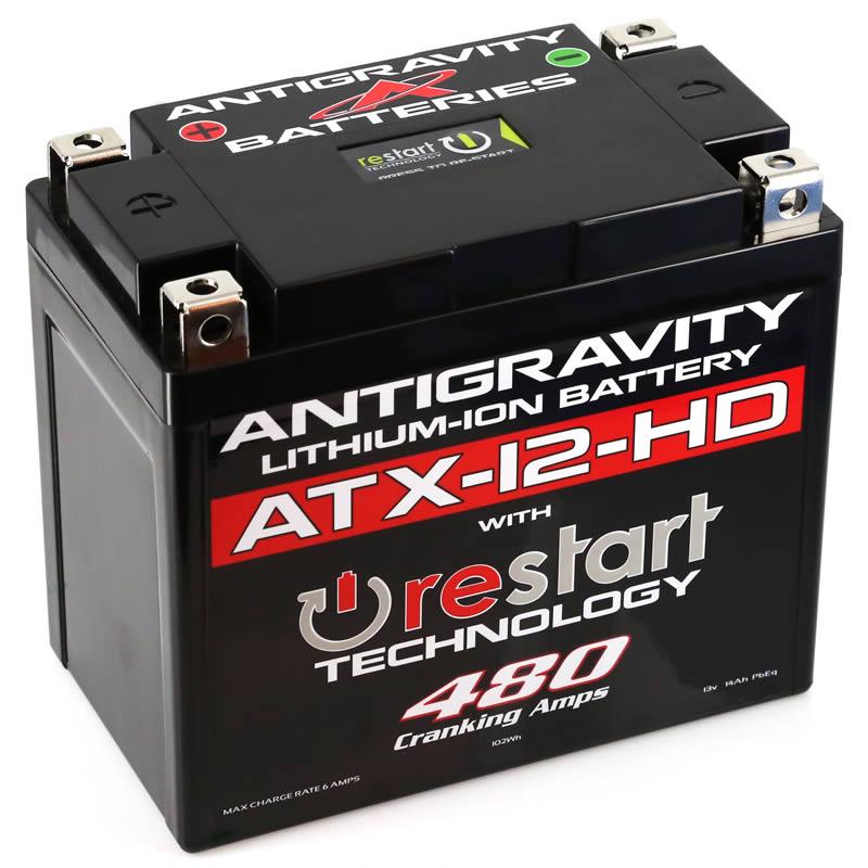 Antigravity Batteries, Antigravity ATX-12 HD RS 12v Lithium Battery, 480 CA (ATX12-HD-RS)