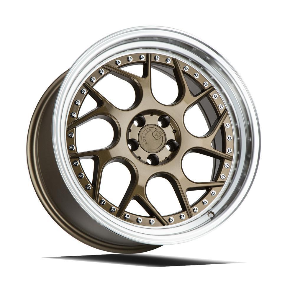 AodHan Wheels, AodHan DS01 Wheels - 5x100 18" - Bronze w/Machined Lip