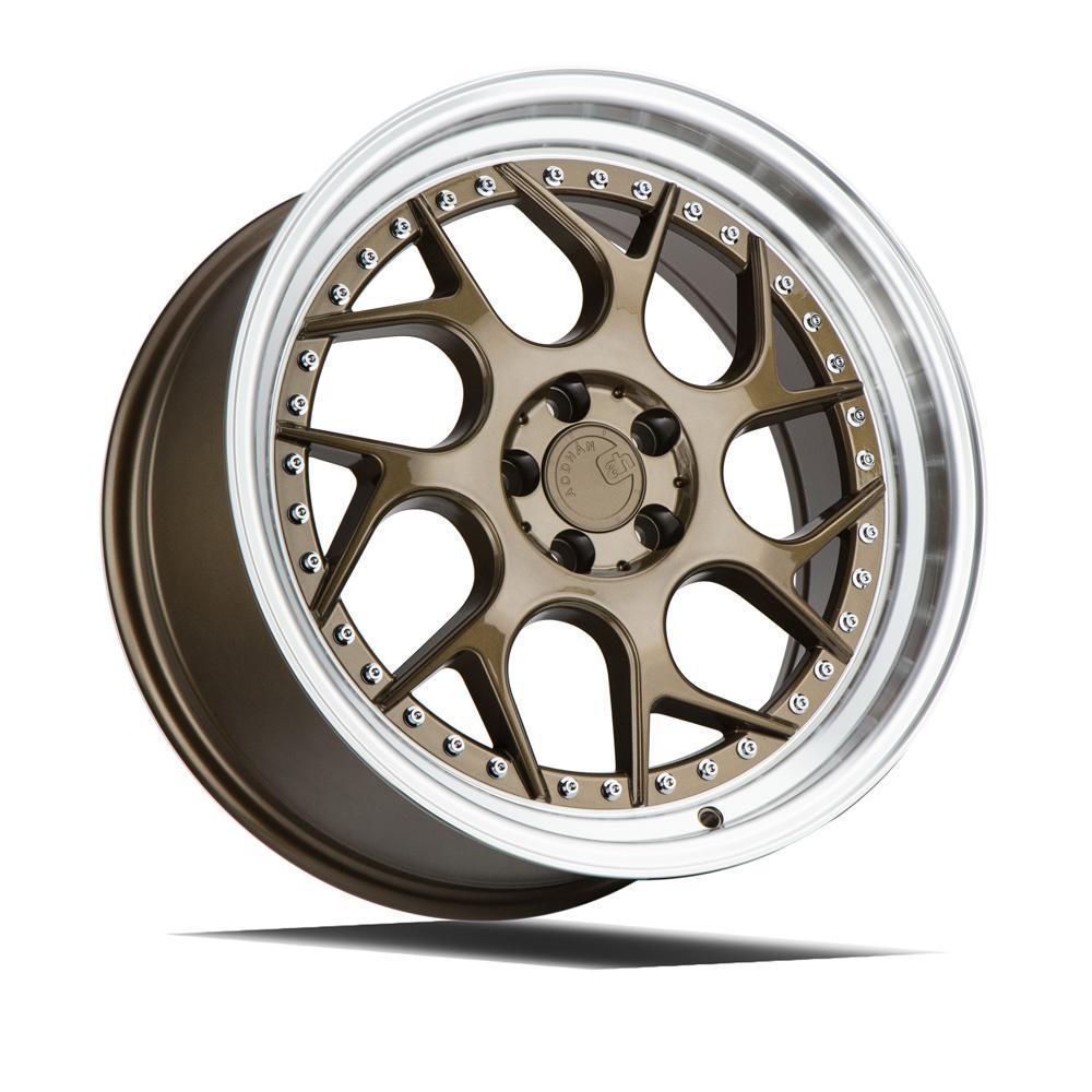 AodHan Wheels, AodHan DS01 Wheels - 5x100 18" - Bronze w/Machined Lip