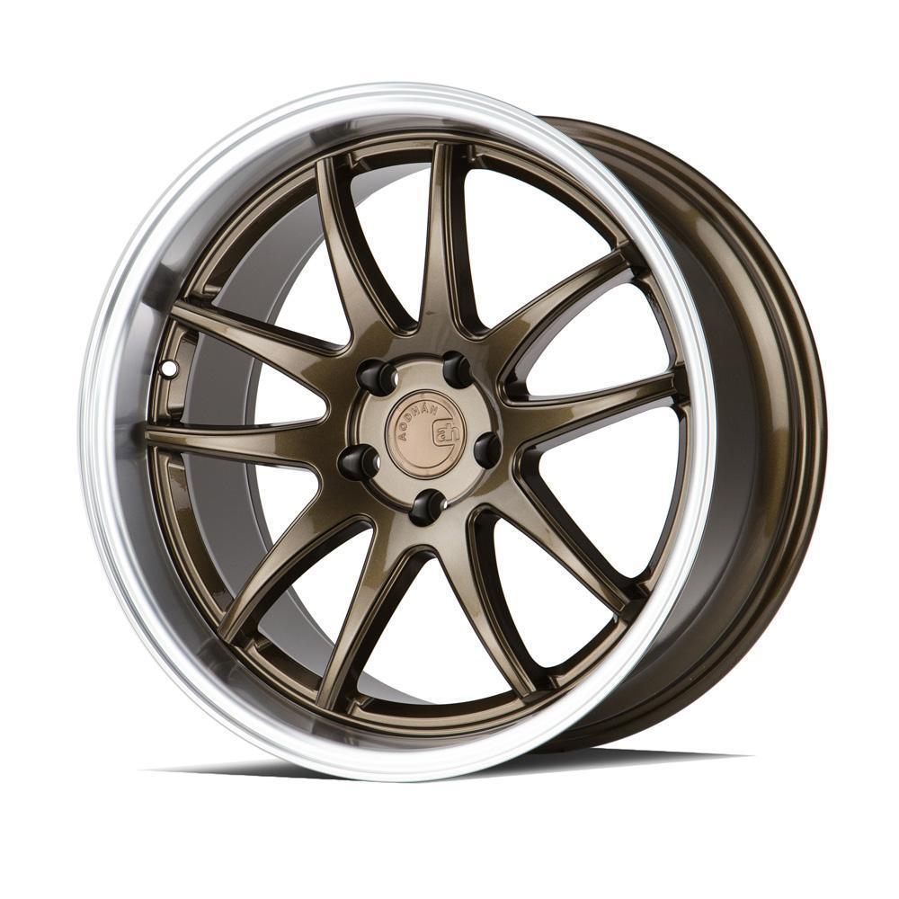 AodHan Wheels, AodHan DS02 Wheels - 5X100 18" - Bronze w/Machined Lip