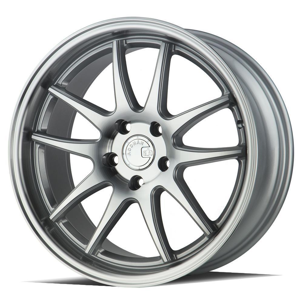 AodHan Wheels, AodHan DS02 Wheels - 5X100 18" - Silver w/Machined Face