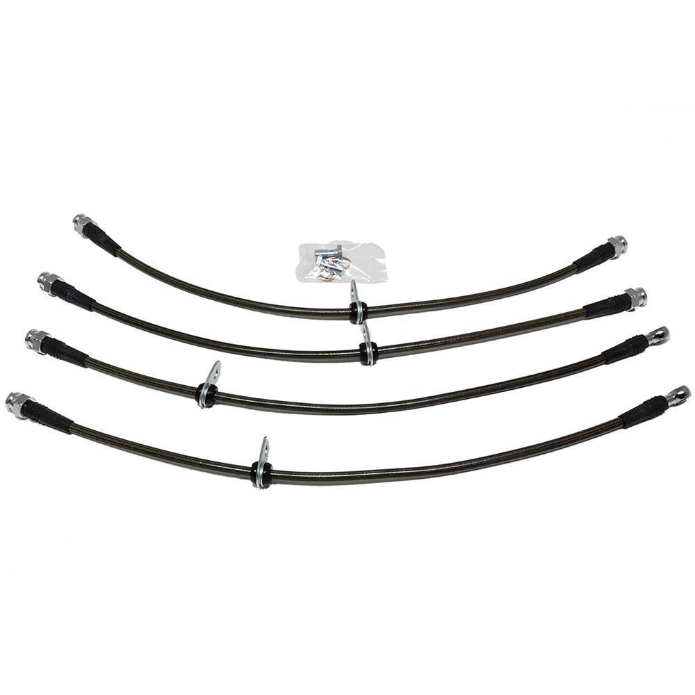 AMS Performance, Stainless Steel Brake Line Kit | 2008-2015 Mitsubishi Evo X (AMS.04.01.0004-1)